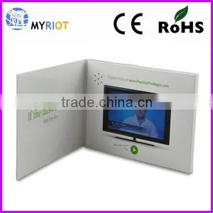 4" Video Book Brochure Custom Audio Greeting Card thumbnail-6