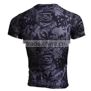 Marvel Men's Bat-man Pattern Tights Shirt Compression Fitness 3d Printed T Shirt Superhero Quick Dry Male Tops Brand Clothing thumbnail-2