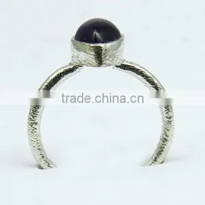 Modern Style Purple Amethyst 925 Sterling Silver Ring, Handmade Silver Jewellery, Wholesale Silver Jewellery thumbnail-6