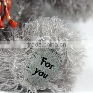 Luckiplus Hot Sale First Class Grey Bear With Scarf Safe Technology Toy For Kids thumbnail-5