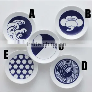 Japanese Style Tableware Underglaze 8 Inches Porcelain Dinner Plate thumbnail-1