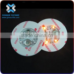 As Seen On Tv Fashional Custom Your Own Logo Glow In Dark Slap Coaster,led Light Sticker thumbnail-4