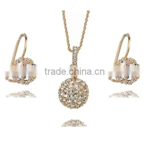 220651 Fashion Jewelry Noble Jewelry Wedding Diamond Necklace Set thumbnail-1