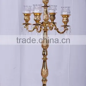 Silver Candelabra,gold Crystal Candelabra,whole Sale Wedding Black Candelabra thumbnail-5