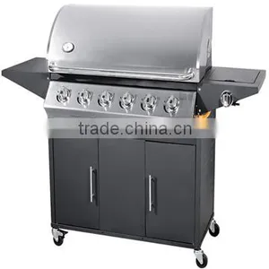 6 Burners Stainless Steel Outdoor Garden Kitchen Gas Grill thumbnail-1