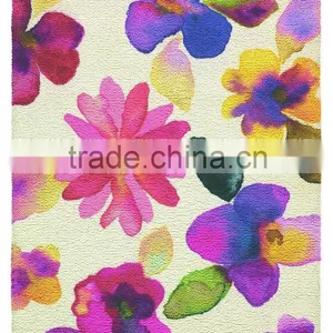 Luxury Flower Shaped Rug With Colorful Designs thumbnail-1