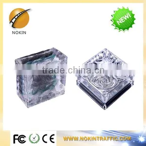 Colorful Crystal Glass Underground Light Solar Brick Light thumbnail-1