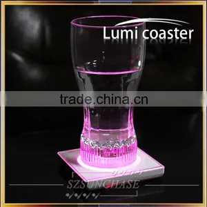 2016 Newest Led Bottle Coaster, Led Drink Coaster Black Light thumbnail-1