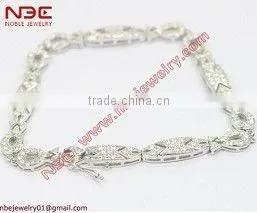Costume Hot Sale 925 Silver cz Bracelet Jewelry,italy Design High End Quality Silver Bracelet Jewellery,fashion Wholesale Bangle thumbnail-1