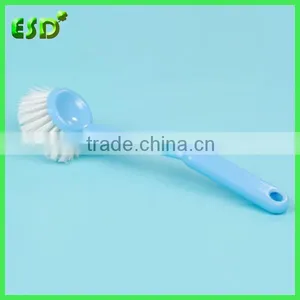 ESD Cleaning Tools Plastic Round Dish Washing Brushes With Handle thumbnail-1