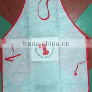 Halter-neck Style Sleeveless Kitchen Cooking Apron With Pocket Cooking Cotton Apron Bib(White) thumbnail-1