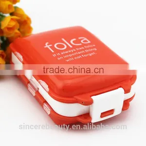 Portable Medicine Plastic Box,8 Case Medicine Box/Folding Three Section Sealing Storage Box thumbnail-3