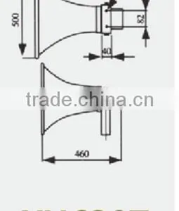 YH630T Constant Voltage Aluminum High Quality Outdoor Speaker Waterproof Horn thumbnail-3