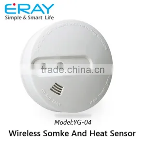 Eray Electronic Wireless Smoke and Heat Sensor for Alarm System YG-04 thumbnail-1