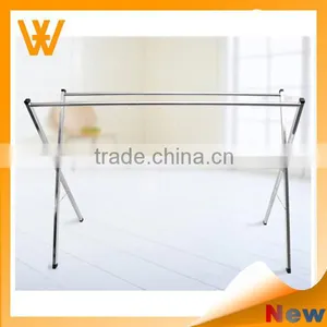 Simple Design Stainless Steel Four-poles Steel Metal Creative Clothess Rack Organizer thumbnail-1