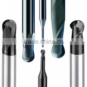 Micro Diameter 2 Flutes Ball Nose Carbide End Mills thumbnail-1