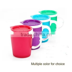 300ml Promotional Gift Double Layer Insulated Plastic Cup With Handle thumbnail-5