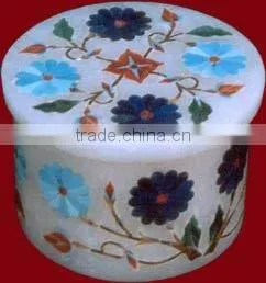 Marble Inlay Decorative Box thumbnail-1