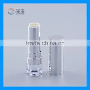 Shiny Siliver Color Empty Cosmetic Lipstick Container thumbnail-2
