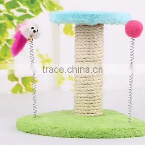 Aimigou Sisal Mouse Cat Toys With Spring and Round Bottom thumbnail-1