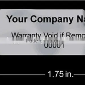 Books Label Sticker Tamper Evident Security Asset Label Sticker for Tracking thumbnail-4