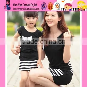 Fashion Hot Sale Korean Style Family Clothes Boutique Store High Quality Family Clothes For Mother And Daughter thumbnail-5