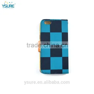 Blue Chess Pattern Fabric Wallet Leather Phone Case For ZTE Grand X Max+ With PVC ID and Credit Card Slots thumbnail-3