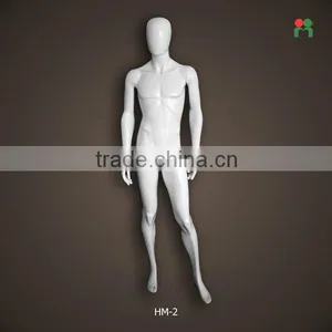 Fashion Design Fiberglass Male Mannequin for Display High-end Dummy Doll Male on Sale Male Bust Dummy Doll HM-2 thumbnail-1