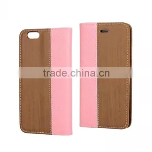 Wood Flip Phone Case Cover Carrying Bags for Cell Mobile Smart Phone for Huawei P9 Mate 8 Honor 9 8 7 6 5 4 3 2 thumbnail-3