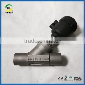 Single and Double Pneumatic Control Piston Actuator Angle Seat Valve thumbnail-1