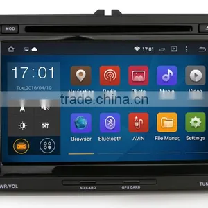 7 Inch 2 Din HD 1024 600 Car Dvd Player With GPS for VW Skoda thumbnail-1