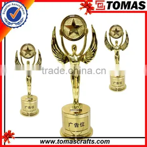 2016 New Design Metal Award Trophy Golden Figurine Pewter Olympic Trophy thumbnail-1