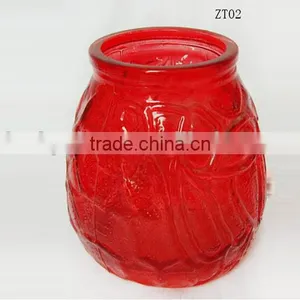 Colored Round Candle Glass Jar With Scented Candle thumbnail-2