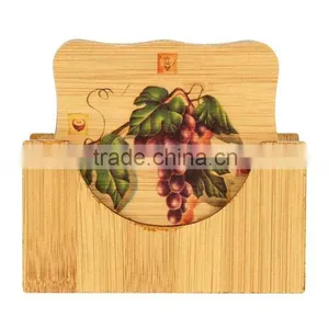 Squrare Bamboo Coaster thumbnail-1