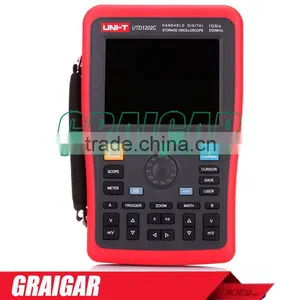 UNI-T UTD1202C 2 Channel 200MHz 1GS/s Handheld Digital Storage Oscilloscope Oscillograph With Multimeter thumbnail-1