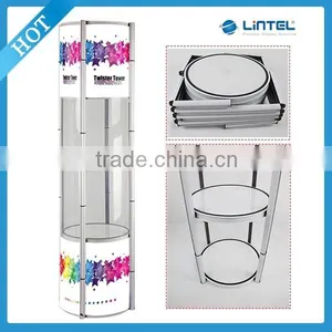 High-grade Shop Alumium Twist Tower Stand Display thumbnail-1