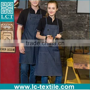 2016 Popular Waiter Waitress Uniform Denim Apron thumbnail-1