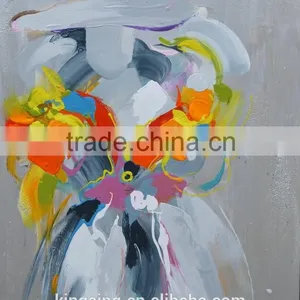 Abstract People Pictures Modern Handmade Canvas Paintings 43544 thumbnail-1