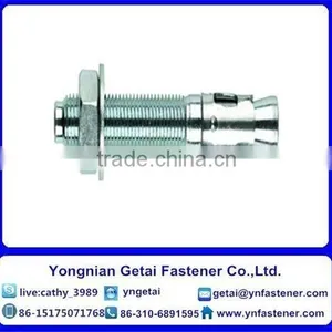 HDG Carbon Steel M10*70 Wedge Anchor Silver White Zinc-plated With Nut and Washer thumbnail-4