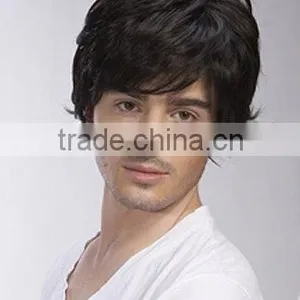 Men's Toupee,synthetic Hair Lace Wigs for Men Price thumbnail-2