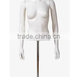 Durable White Female Half-body White Mannequins thumbnail-1