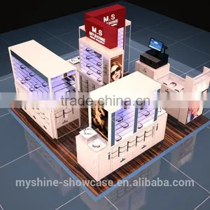 Custom Wooden Mall Sunglass Display Kiosk thumbnail-3