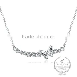 925 Sterling Silver Butterfly Necklace Fashion Women Necklace Supplies 6360436 thumbnail-1