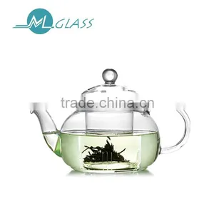 Wholesale 500ml Glass Teapot With Glass Lid High Borosilicate Glassware 6043 thumbnail-1