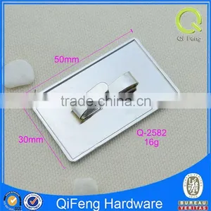 Q-2582 Embossed Label Silver Metal Label Unblemished Logo Plate thumbnail-3