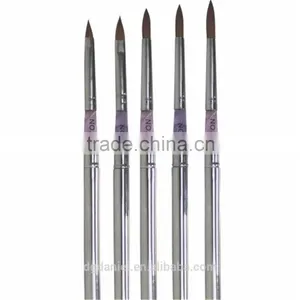 Hot Sell Best Quality Professional 5pcs Acrylic Nail Art Brush Kolinsky Nail Brushes for Girls Beauty thumbnail-2
