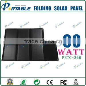High Quality 60W Foldable Solar Charger Pad thumbnail-1