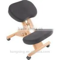 Kneeling Folding Wood Chair thumbnail-1