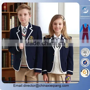 2016 White Binding Blazer Nude Trouser Skirt Check Fabric School Uniform thumbnail-1