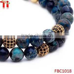Hot-sale Bead Jewelry With Lapis Lazuli Glass Bead Bracelet thumbnail-3
